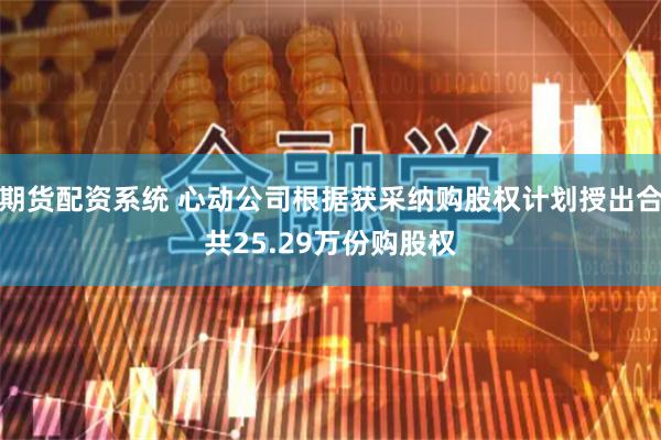 期货配资系统 心动公司根据获采纳购股权计划授出合共25.29万份购股权