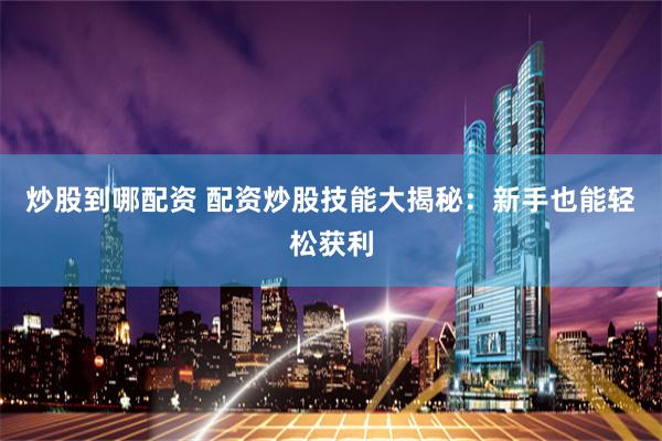 炒股到哪配资 配资炒股技能大揭秘:新手也能轻松获利